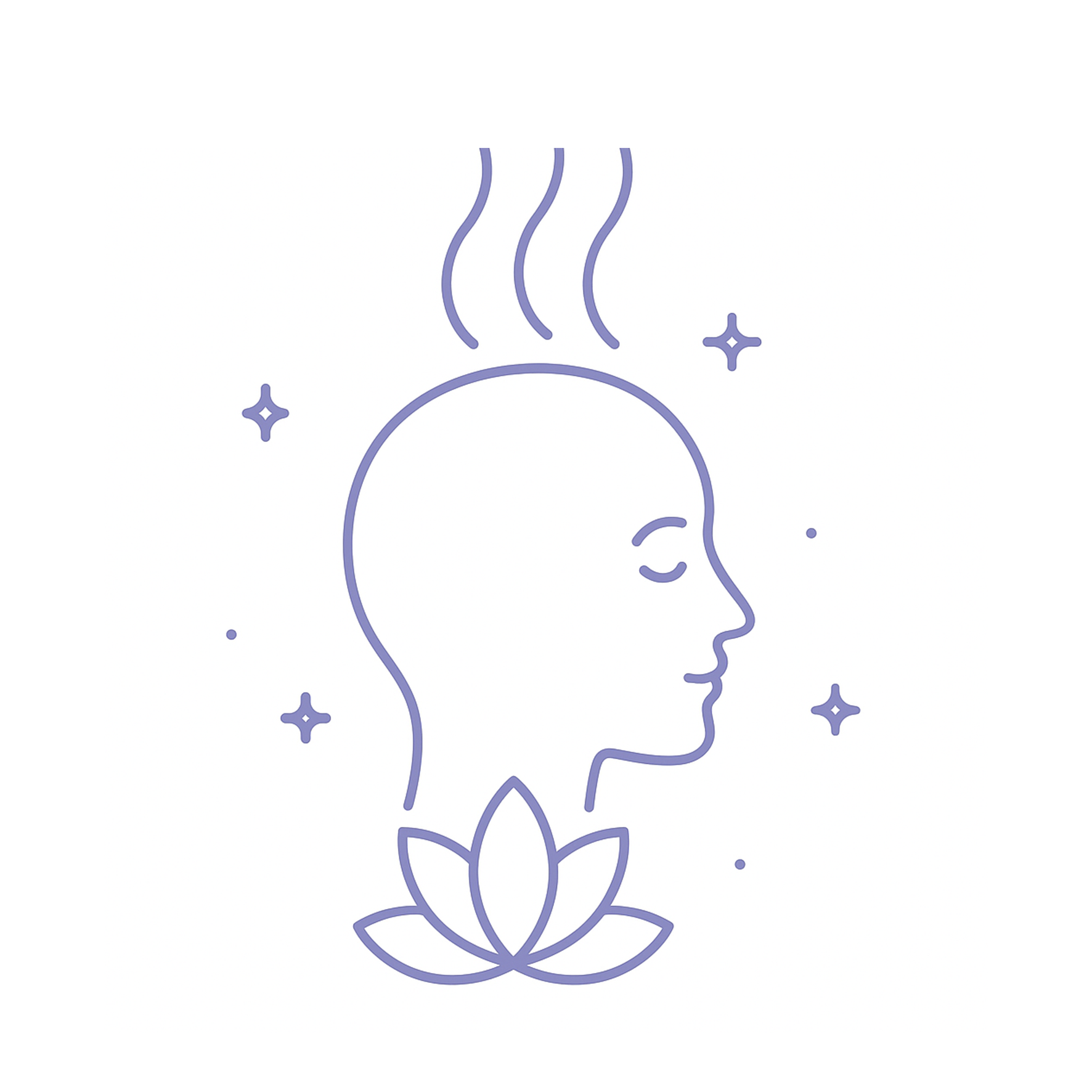 Illustration de méditation et respiration consciente